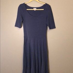 LuLaRoe Blue Nicole Dress